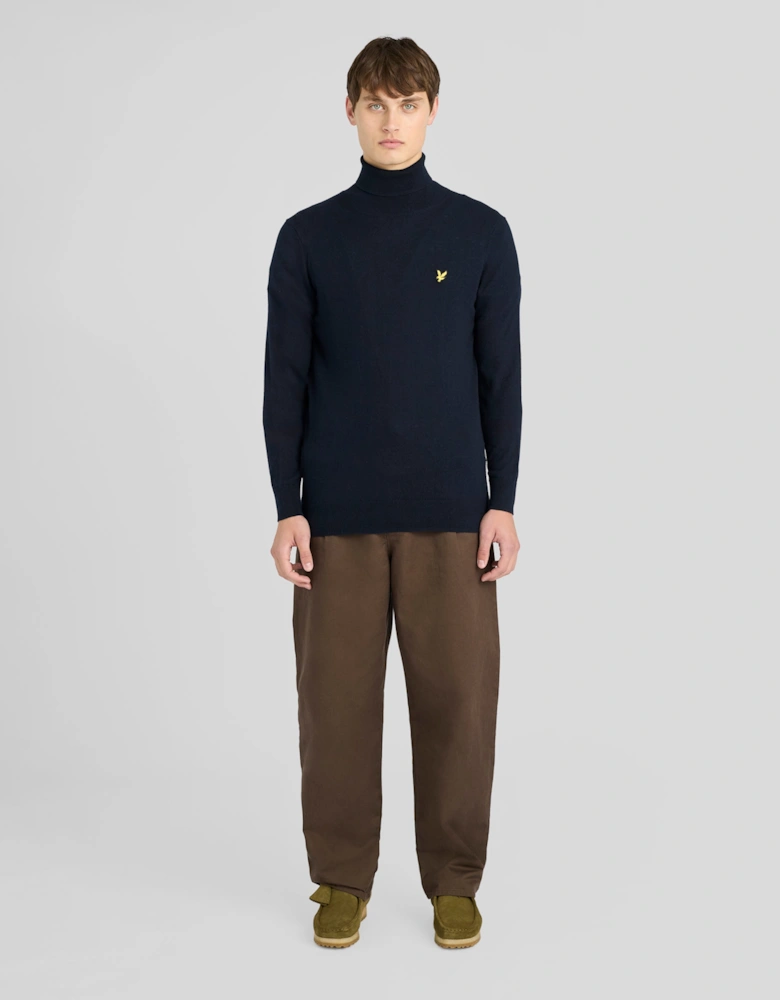 Cotton Merino Turtleneck Jumper