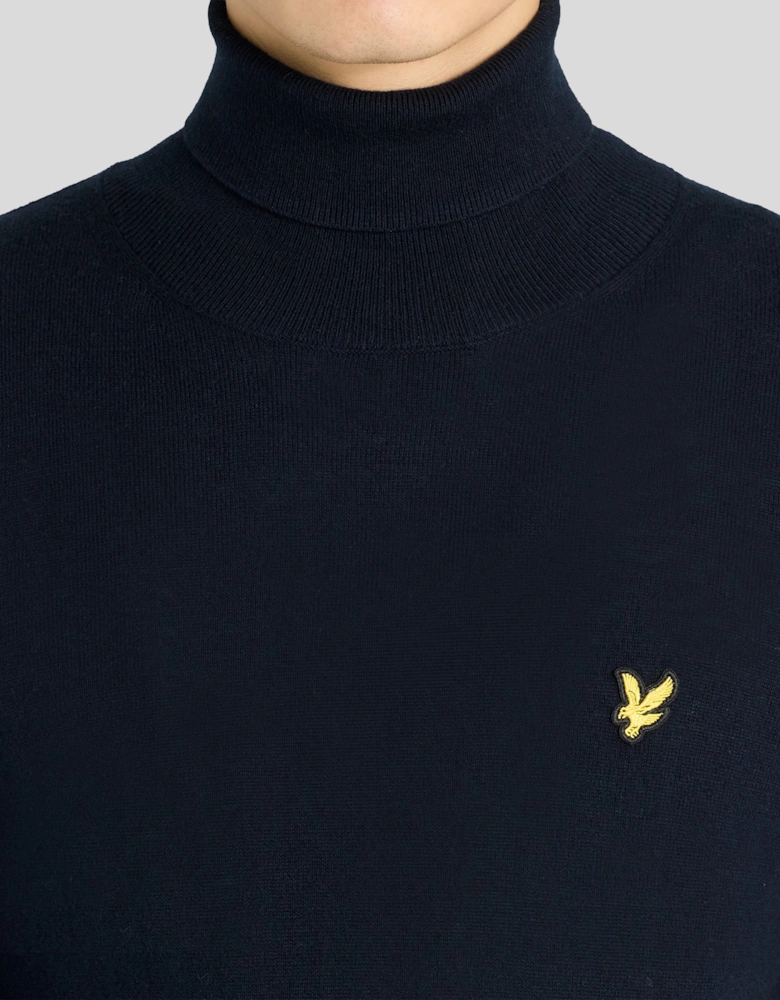 Cotton Merino Turtleneck Jumper