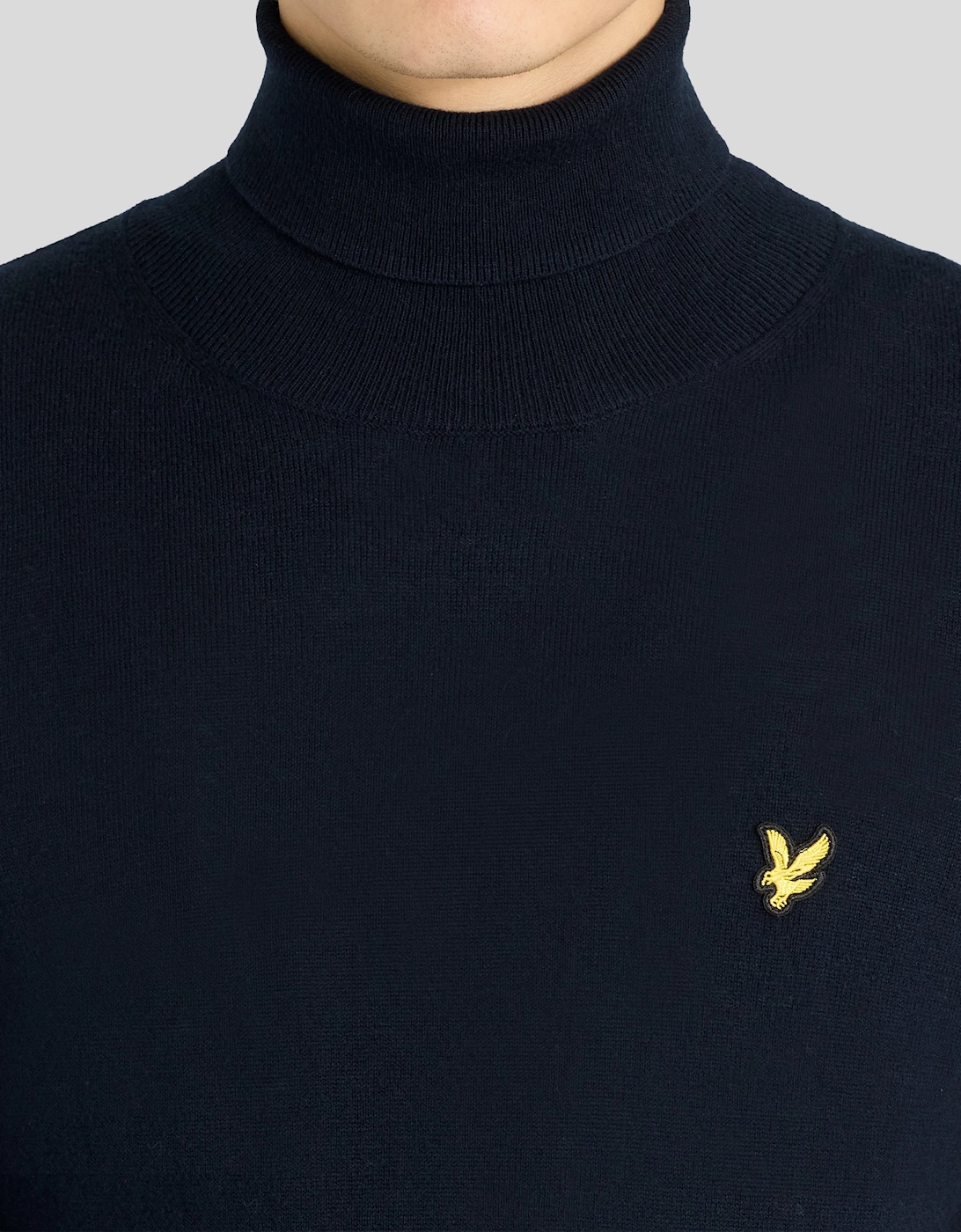 Cotton Merino Turtleneck Jumper