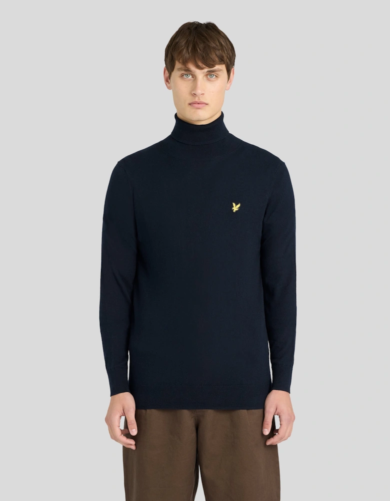 Cotton Merino Turtleneck Jumper