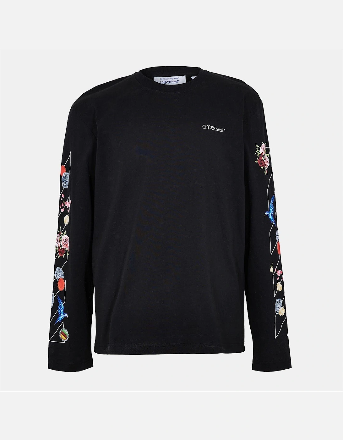 Embroidered Crew Neck Long Sleeve Jersey T-Shirt, 2 of 1