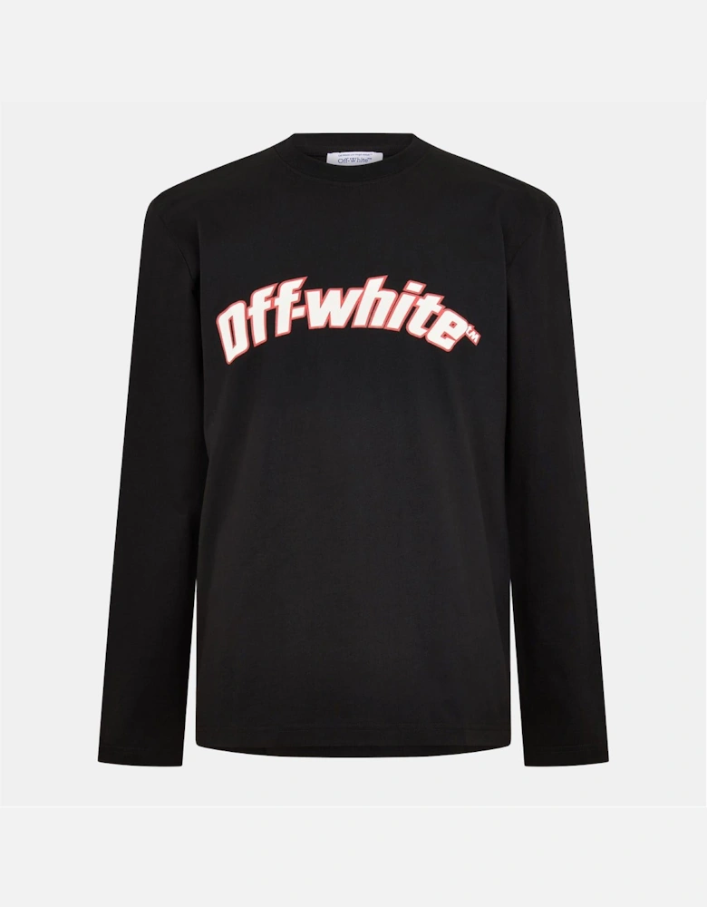 Lacoste Lettering Crew Neck Long Sleeve T-Shirt