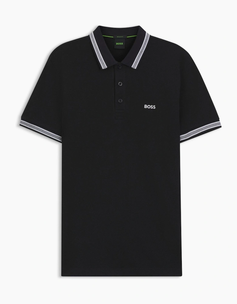 Green Paddy Polo Shirt With Contrast Tipping