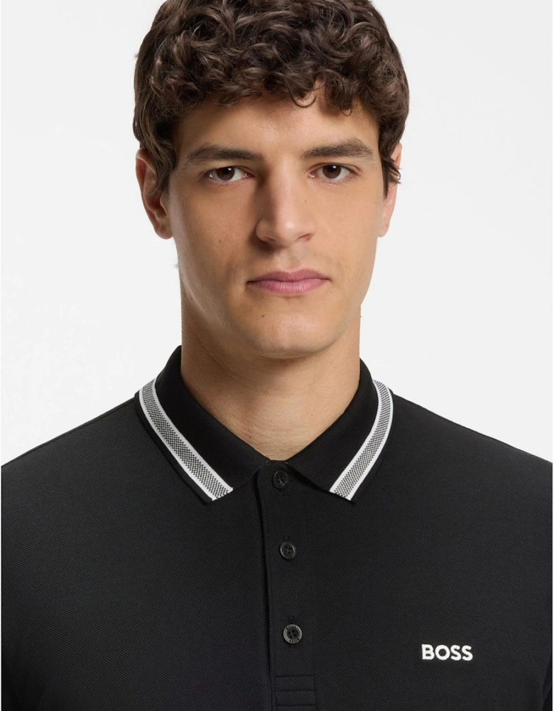 Green Paddy Polo Shirt With Contrast Tipping