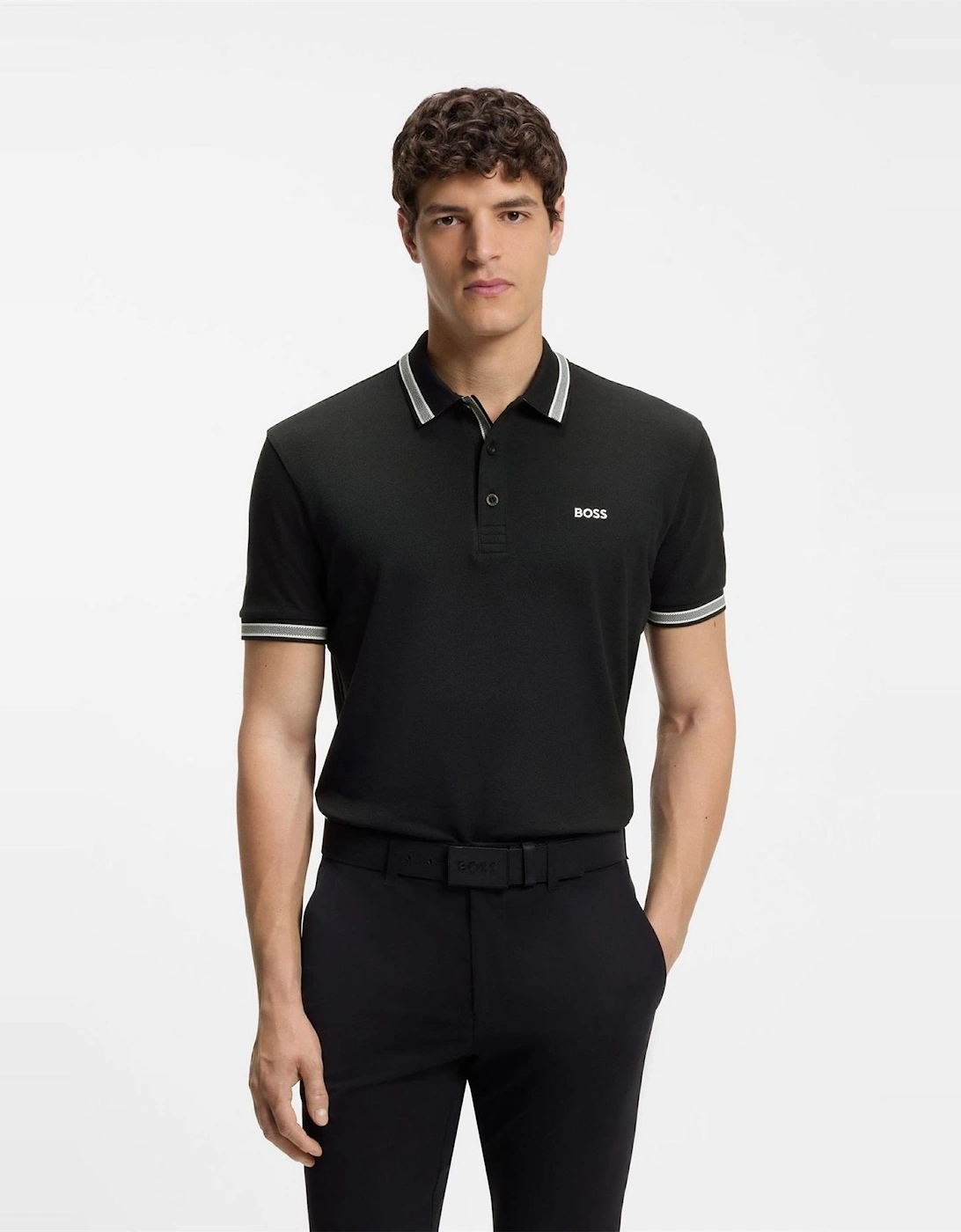 Green Paddy Polo Shirt With Contrast Tipping