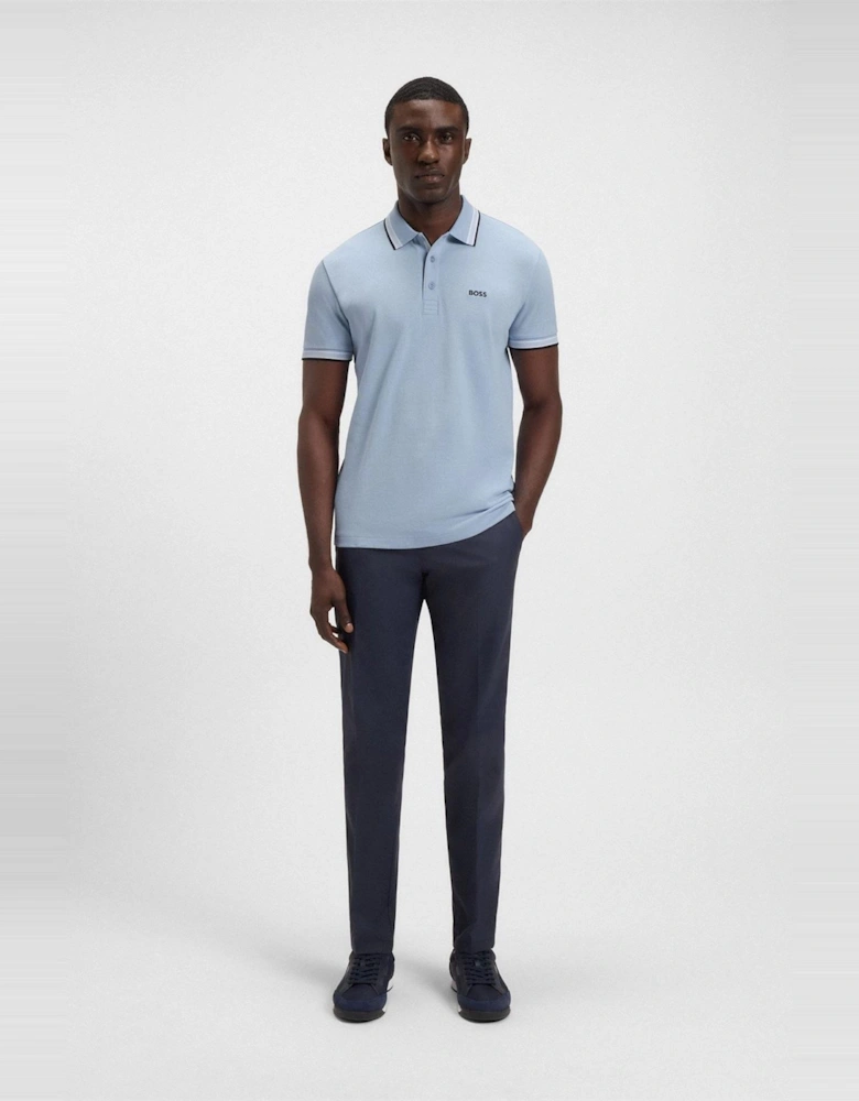 Green Paddy Polo Shirt With Contrast Tipping