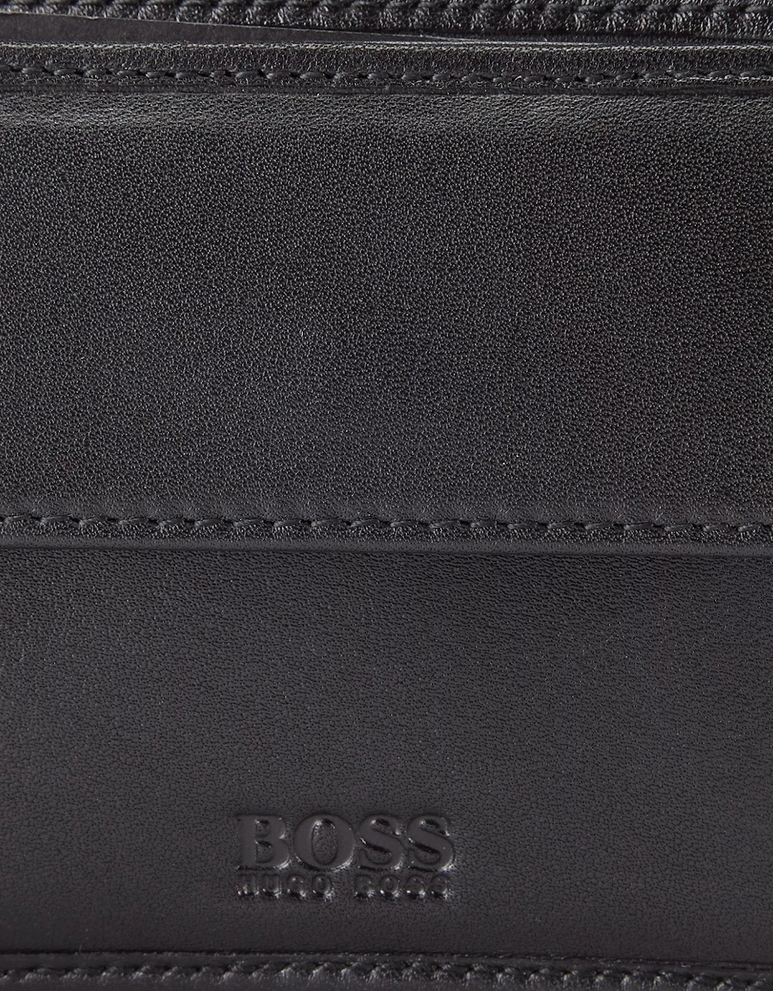 Hugo Boss Mens Wallet Asolo Genuine Leather Wallet Bifold Credit Card Holder Black