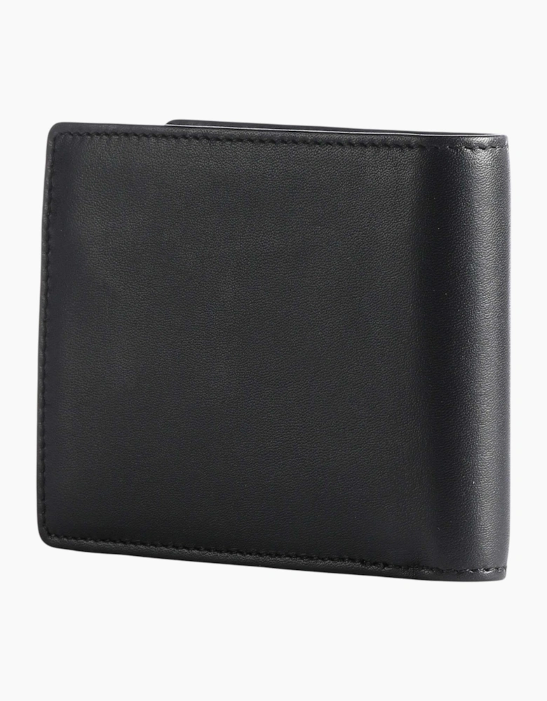 Hugo Boss Mens Wallet Asolo Genuine Leather Wallet Bifold Credit Card Holder Black