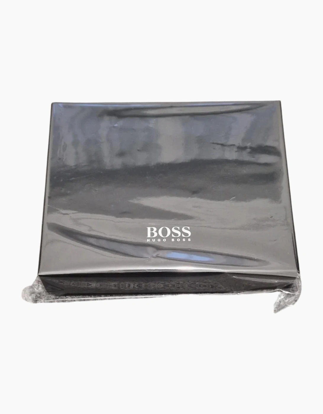 Hugo Boss Mens Genuine Leather Wallet Moneme Bifold Credit Card Holder Black