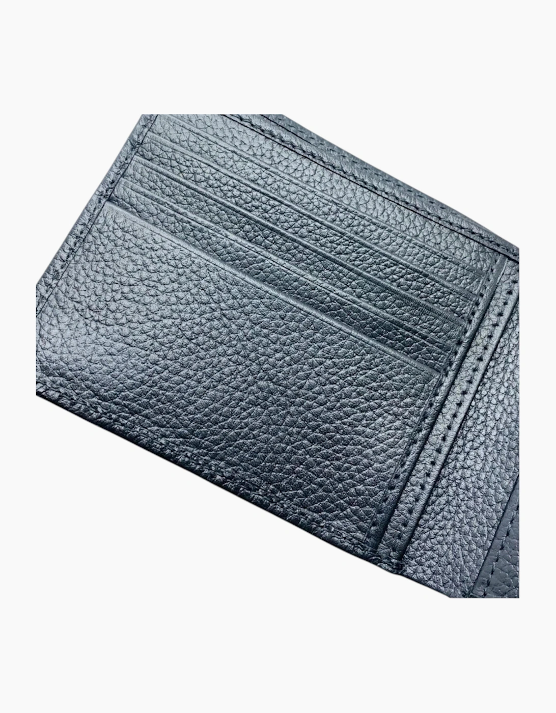 Hugo Boss Mens Genuine Leather Wallet Traveller Bifold Credit Card Holder Black