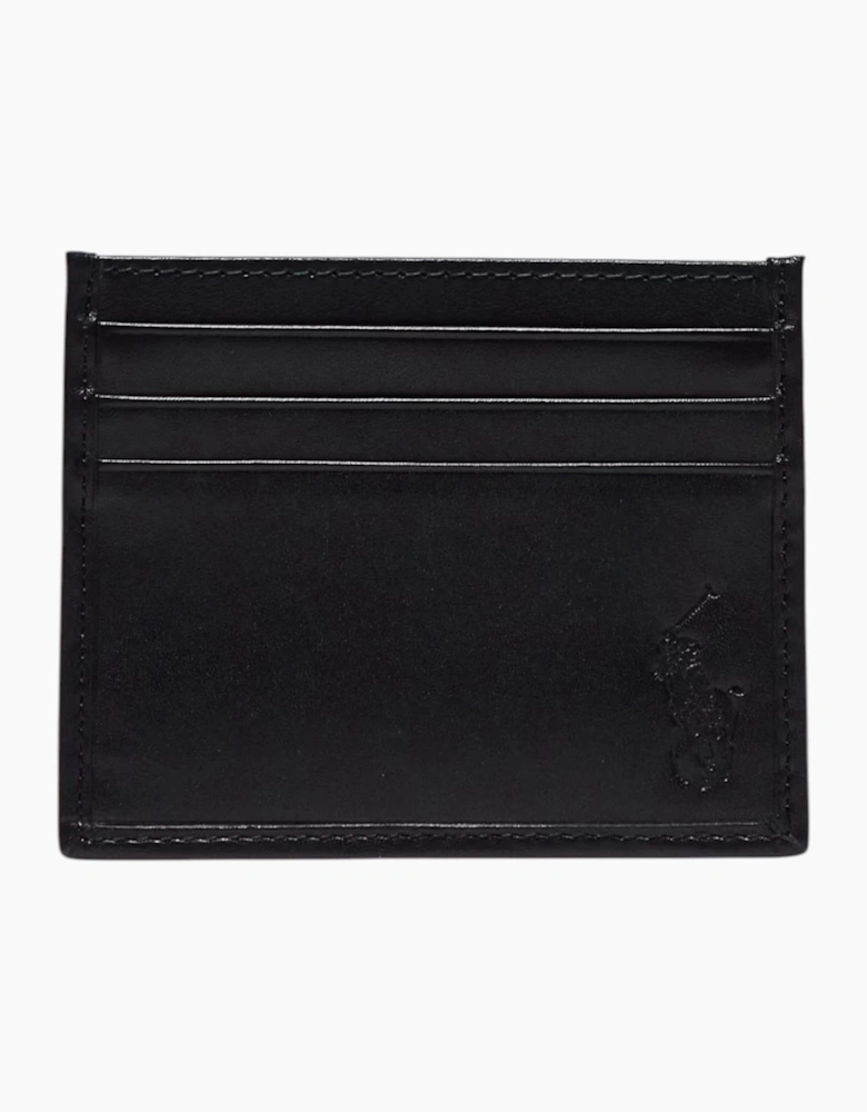 Ralph Lauren Mens Wallet Gift Set Box Leather Bifold Credit Card Holder Black