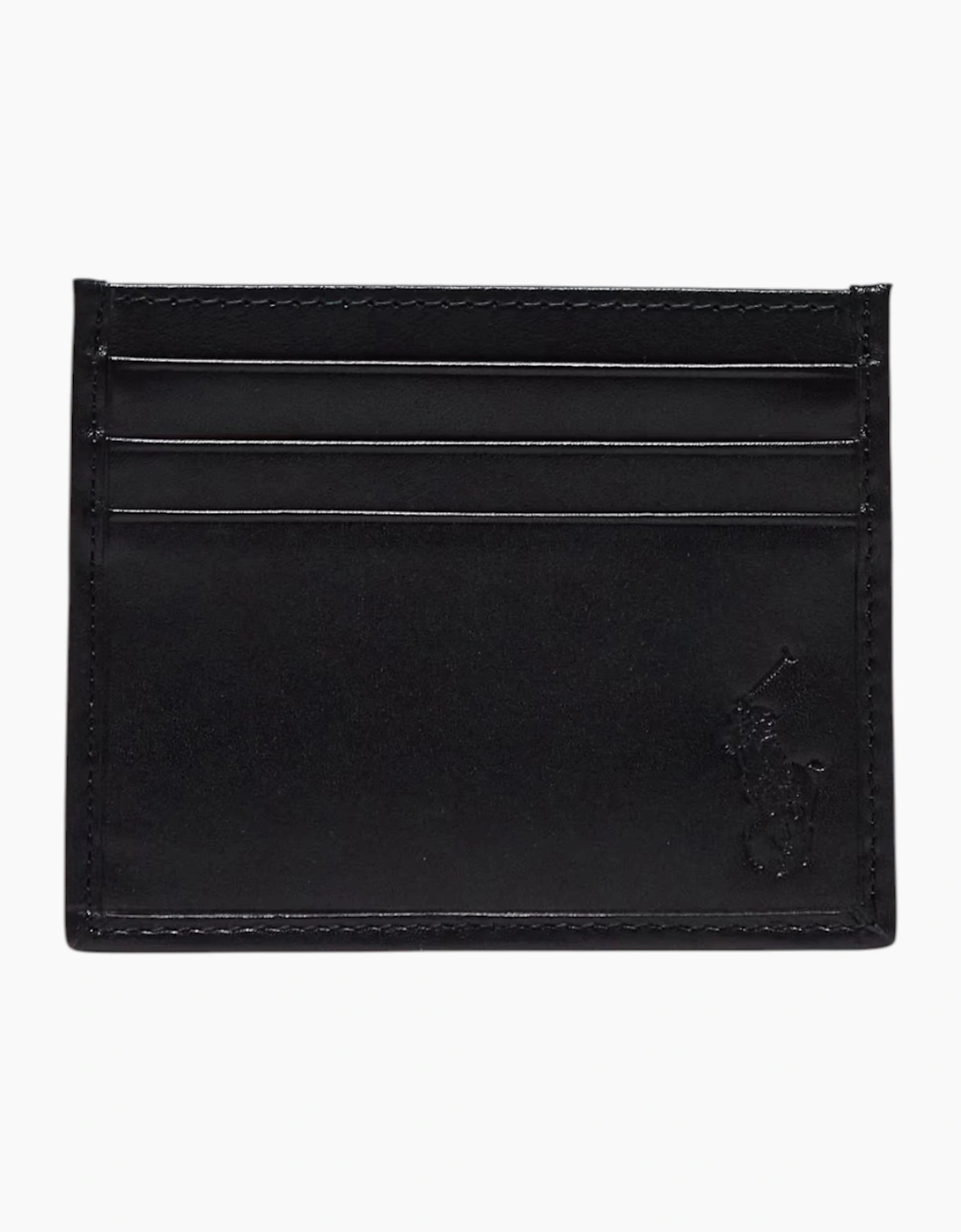 Ralph Lauren Mens Wallet Gift Set Box Leather Bifold Credit Card Holder Black