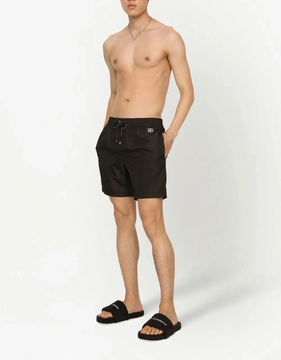 Dolce & Gabbana Swim Shorts Logo Tag