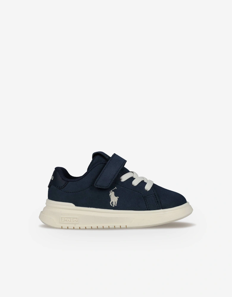 Ralph Lauren Boys Heritage Court Super PS Trainers in Navy