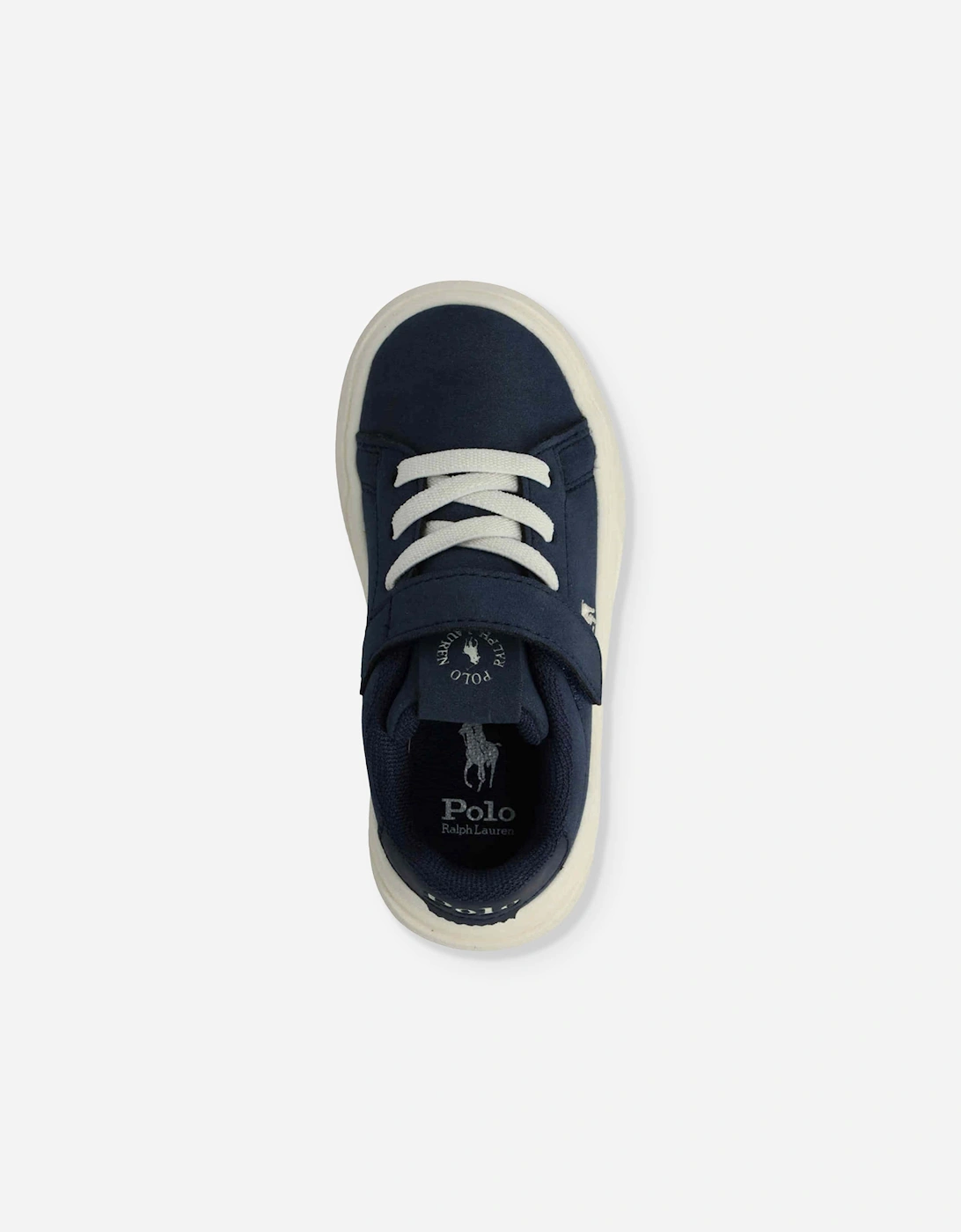 Ralph Lauren Boys Heritage Court Super PS Trainers in Navy
