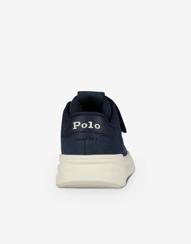 Ralph Lauren Boys Heritage Court Super PS Trainers in Navy