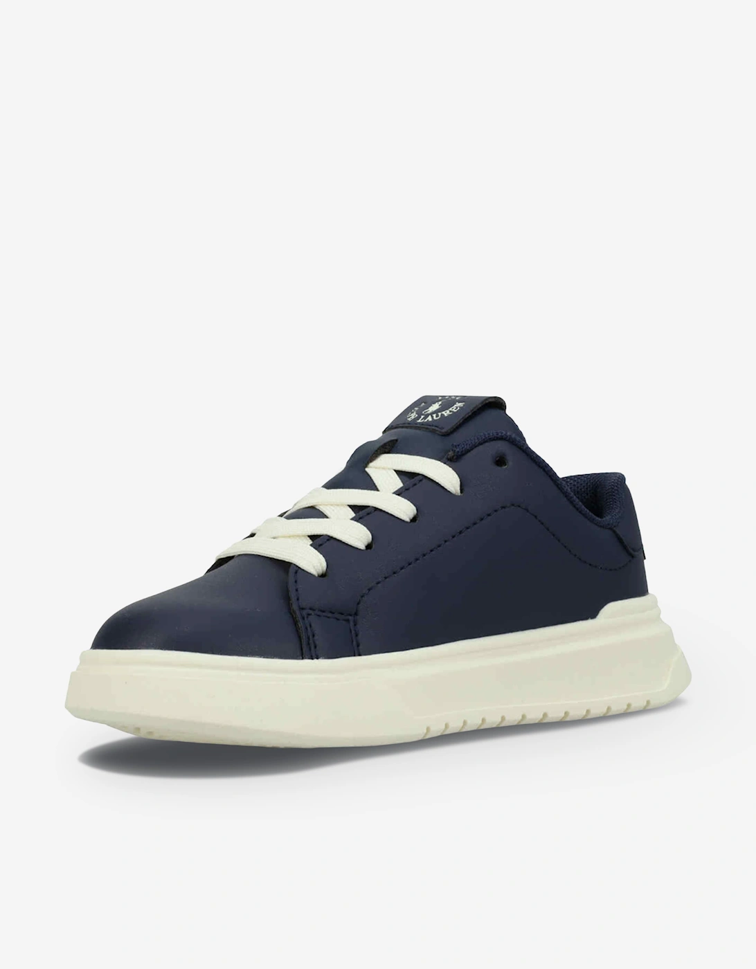 Ralph Lauren Boys Heritage Court Super Trainers in Navy