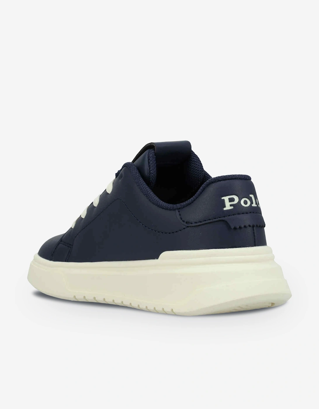 Ralph Lauren Boys Heritage Court Super Trainers in Navy