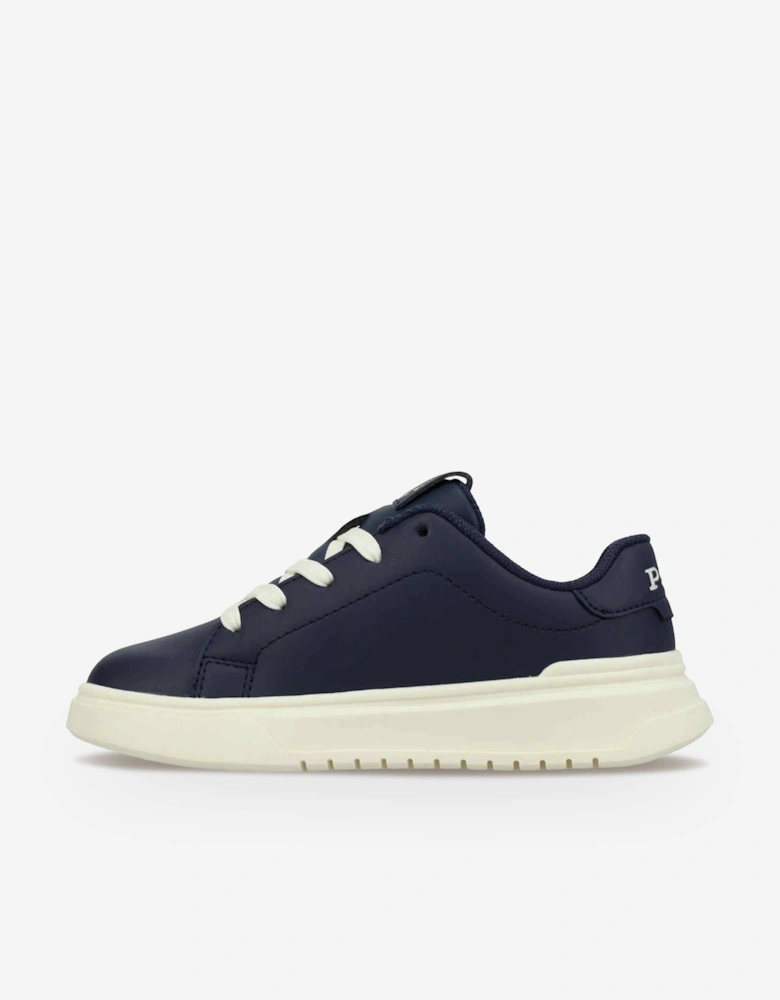 Ralph Lauren Boys Heritage Court Super Trainers in Navy