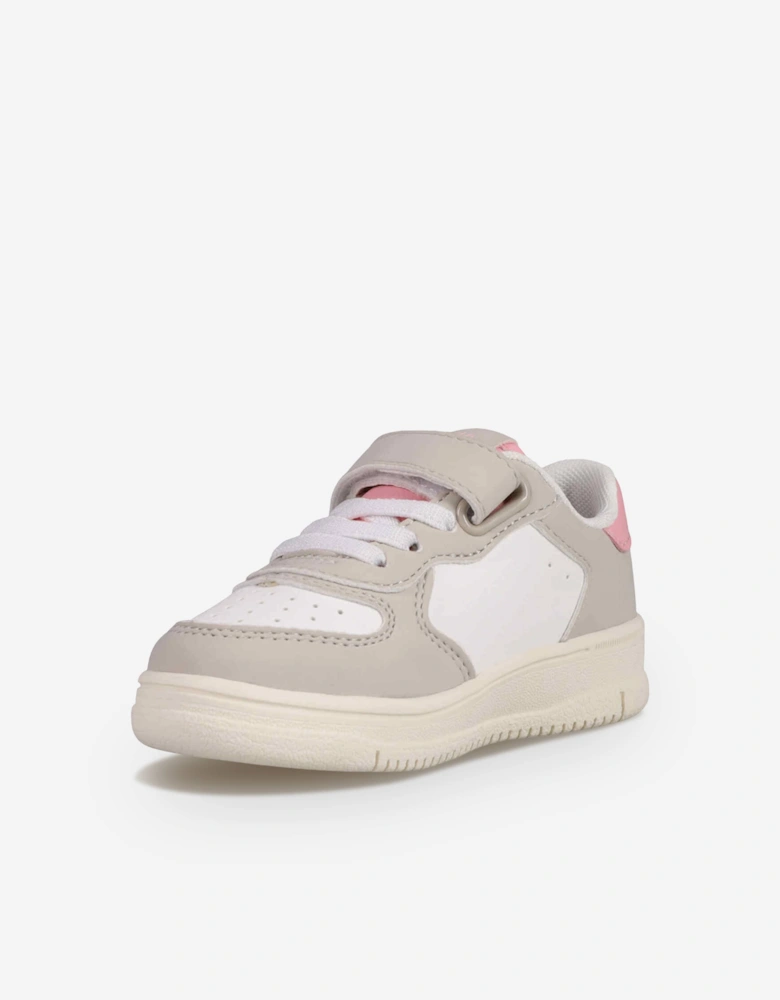 Ralph Lauren Girls Masters Court PS Trainers in Grey