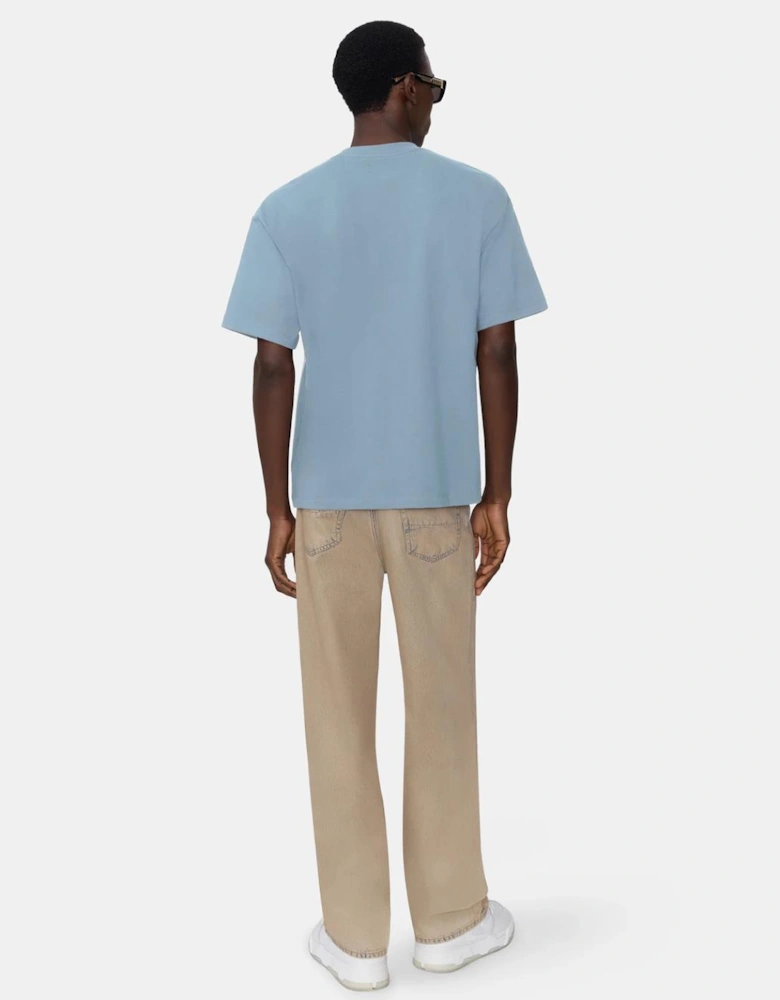 Amiri 'MA' Logo Skater T-Shirt in Blue