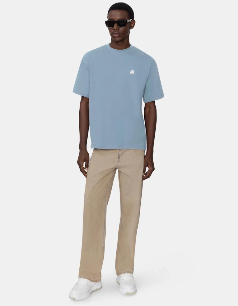 Amiri 'MA' Logo Skater T-Shirt in Blue