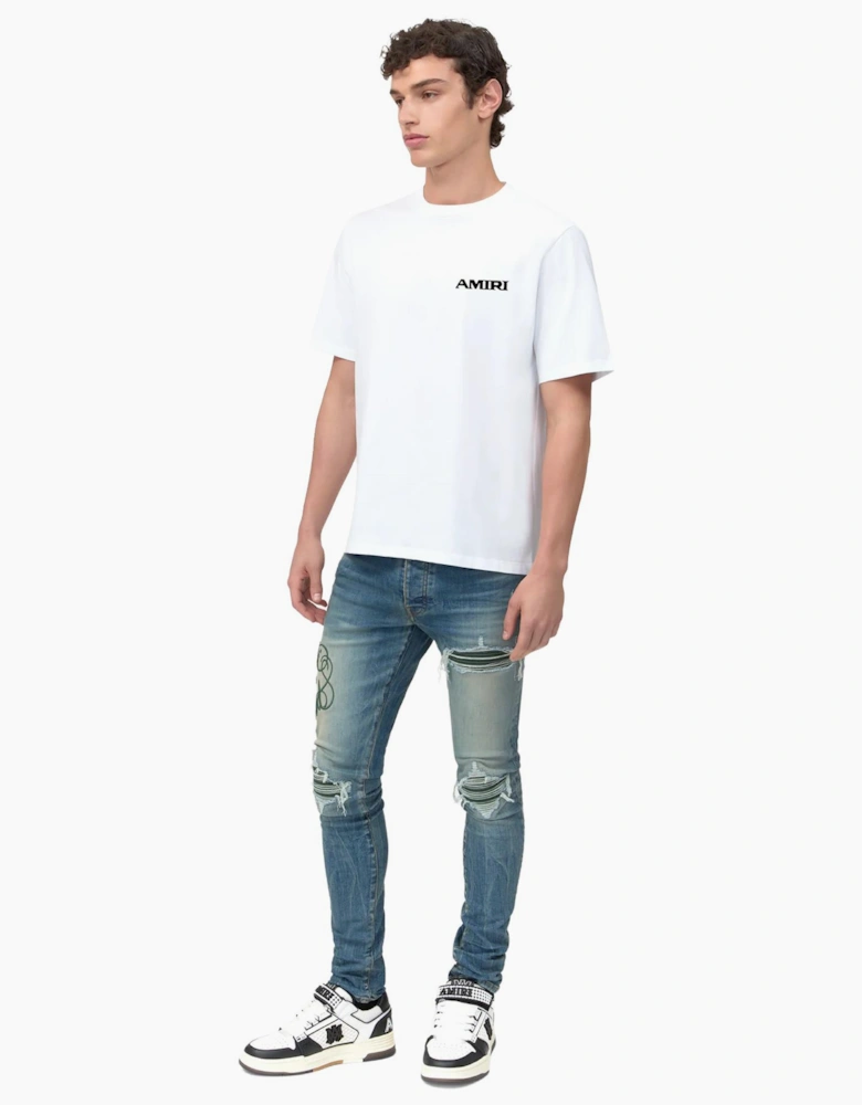 Amiri Sports Logo T-Shirt in White