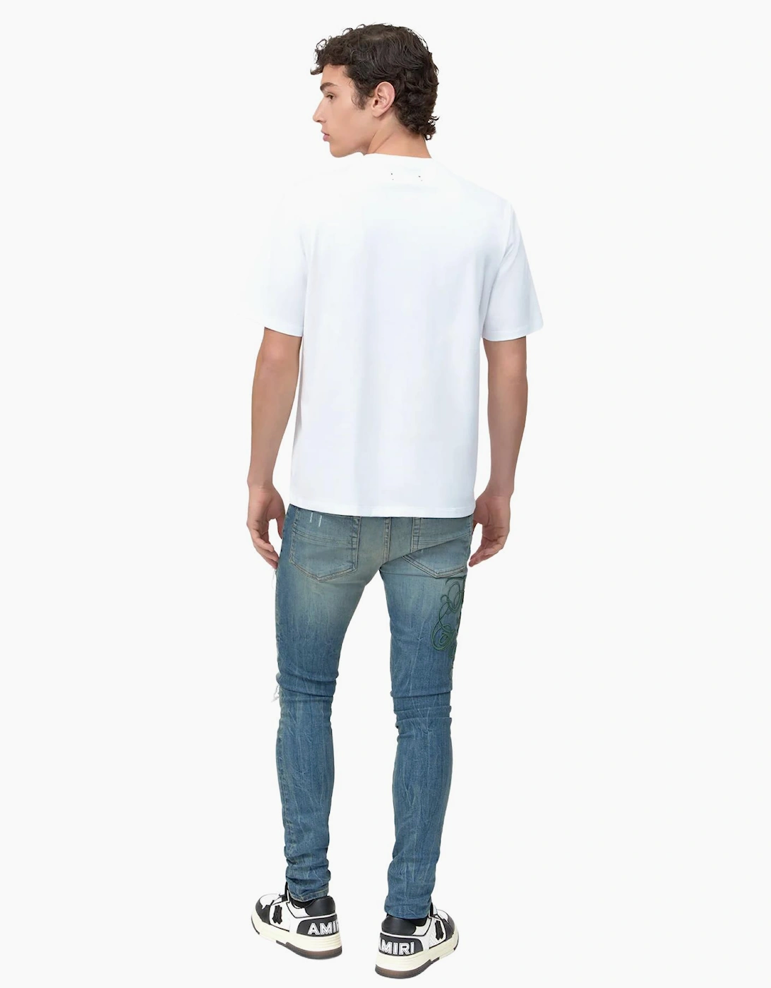 Amiri Sports Logo T-Shirt in White