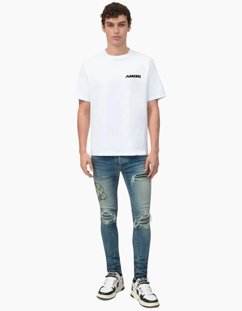 Amiri Sports Logo T-Shirt in White