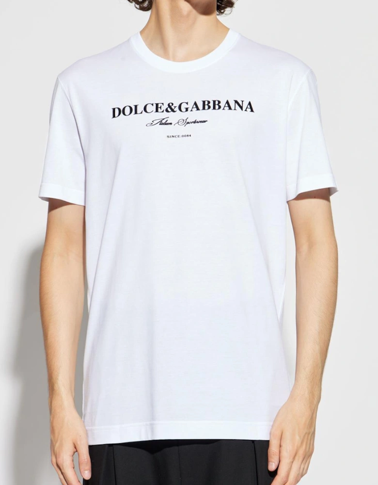 Dolce & Gabbana Italian Sportswear T-Shirt in White