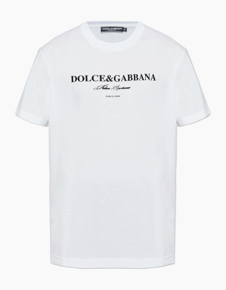 Dolce & Gabbana Italian Sportswear T-Shirt in White