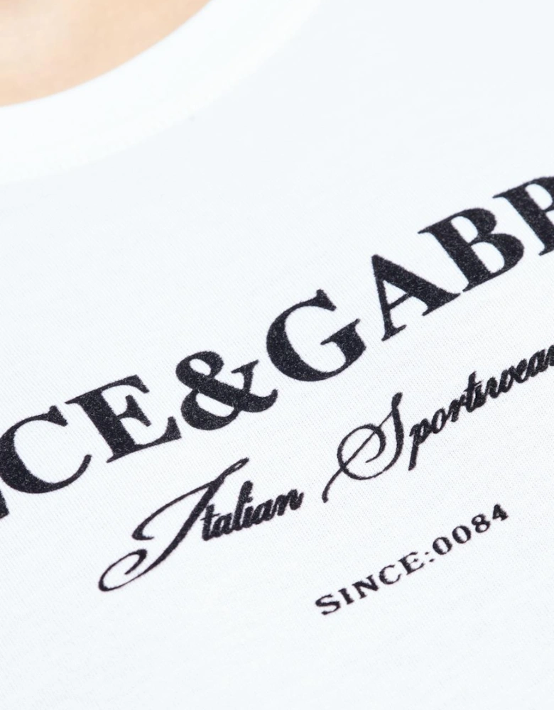 Dolce & Gabbana Italian Sportswear T-Shirt in White