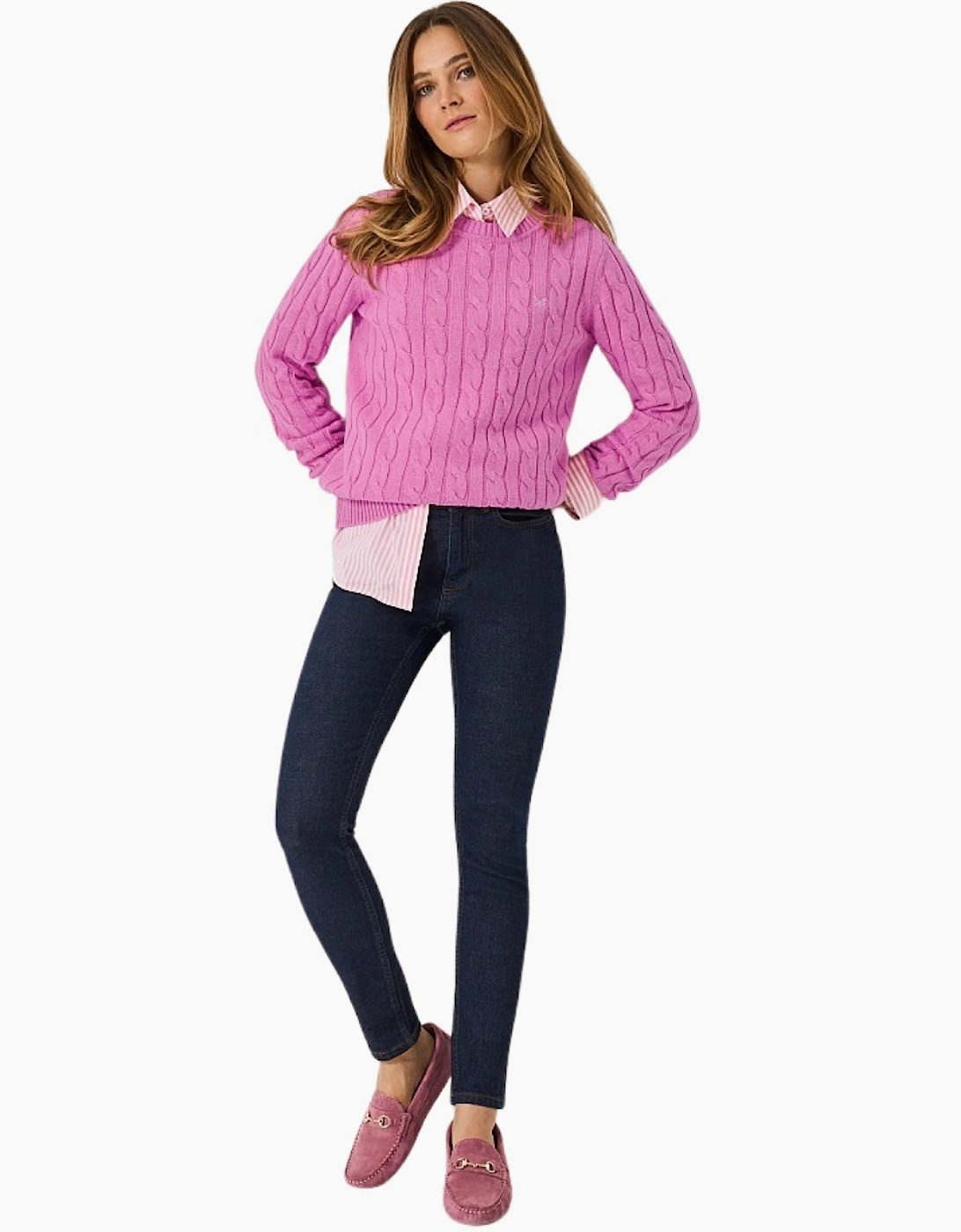 Crew Clothing Womens Crew Neck Chunky Sweatshirt