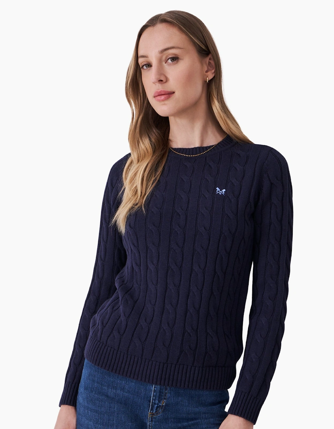 Crew Clothing Womens Crew Neck Chunky Sweatshirt