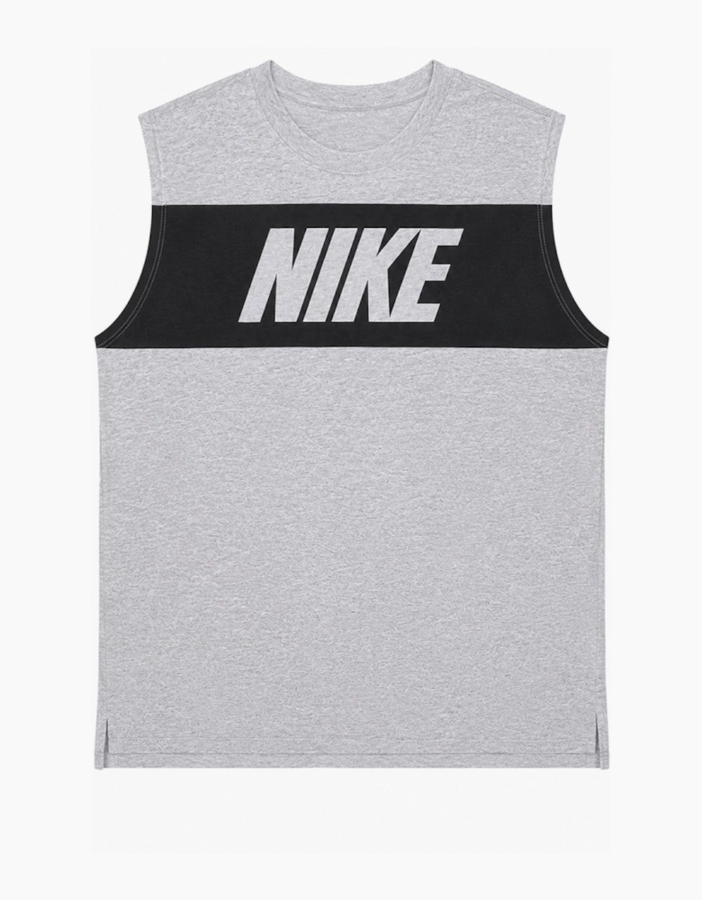 Nike Men's Retro Logo Vest in Grey