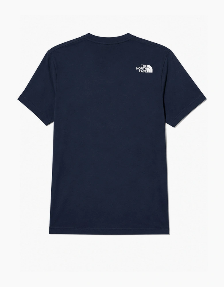 The North Face Mens Easy Tee Short Sleeve T-shirt in Navy