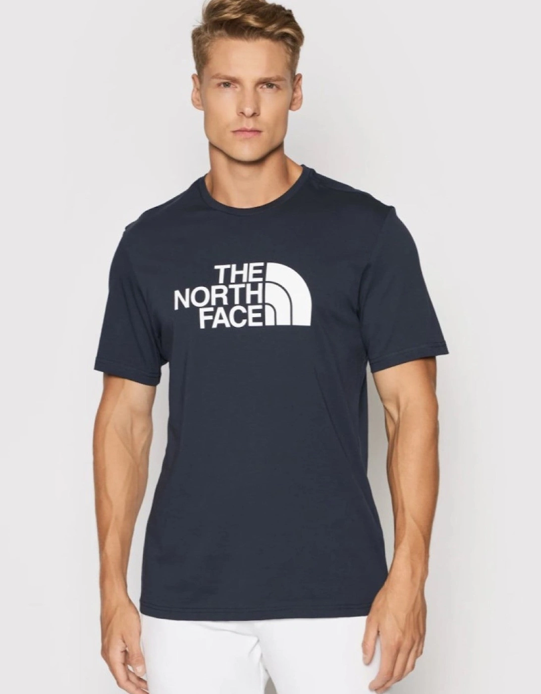 The North Face Mens Easy Tee Short Sleeve T-shirt in Navy
