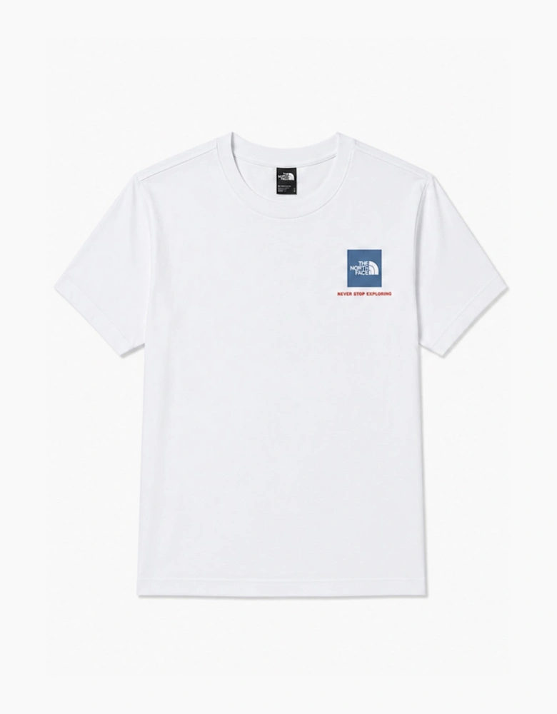 The North Face Mens SS Fine Box T-Shirt in White