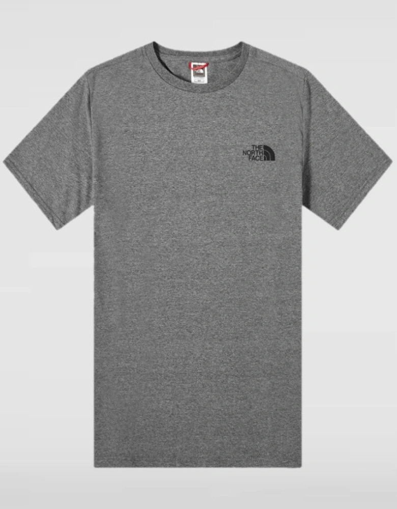 The North Face Mens Simple Dome Short Sleeve T-shirt in Grey