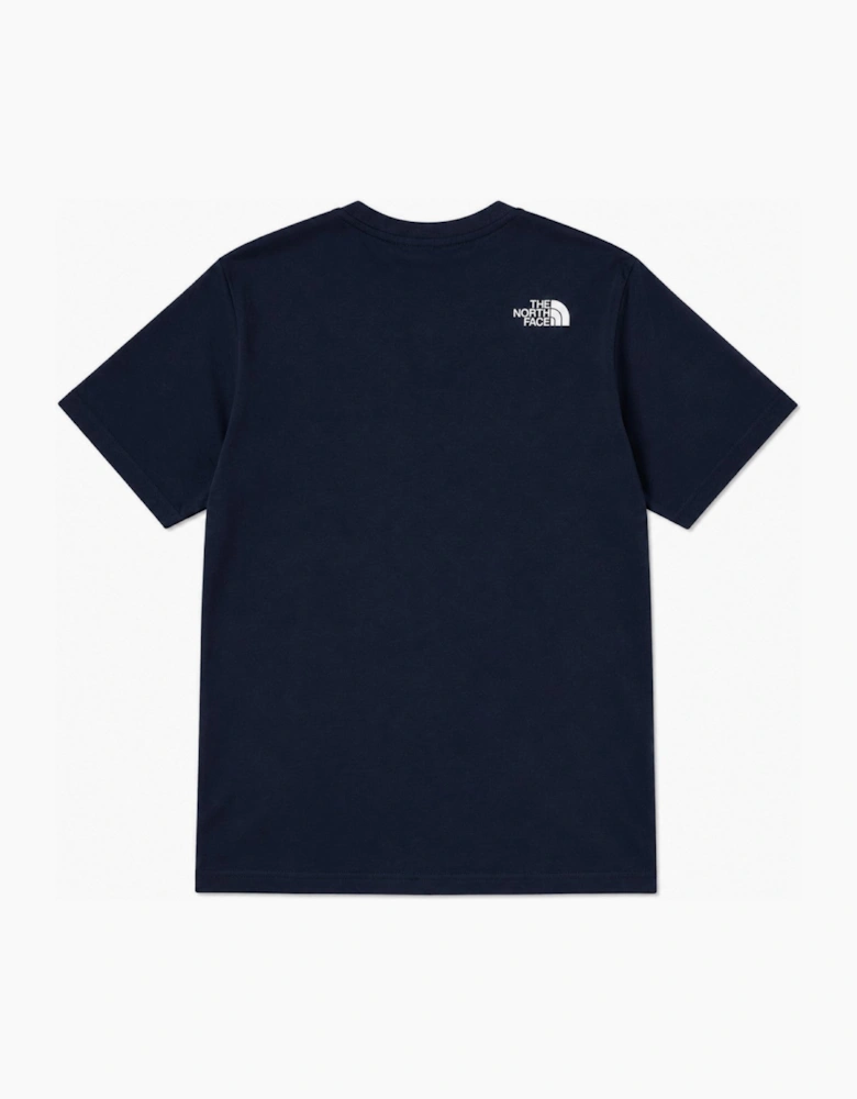 The North Face Mens Colour Block T Shirt in Navy