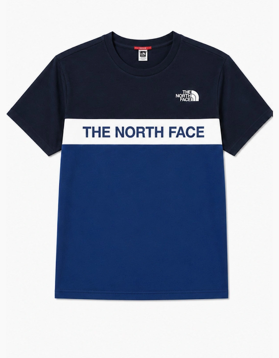 The North Face Mens Colour Block T Shirt in Navy