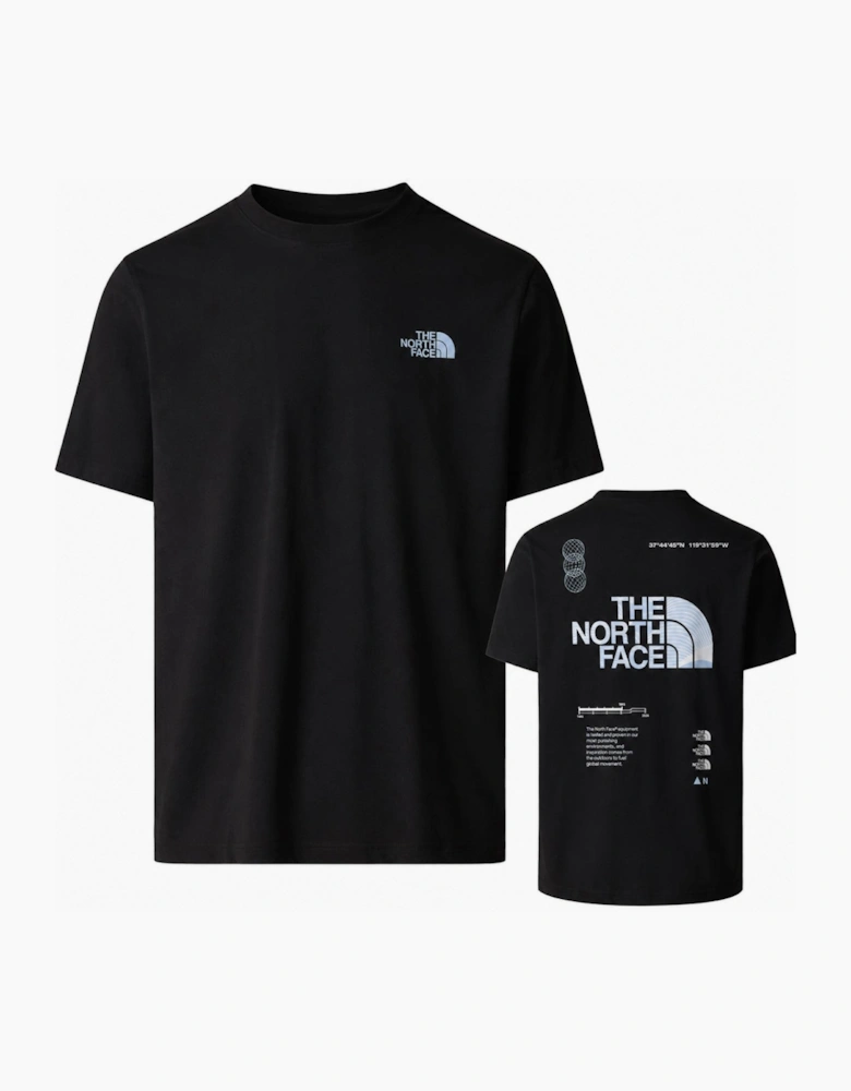 The North Face Mens Graphic Relaxed SS in Black