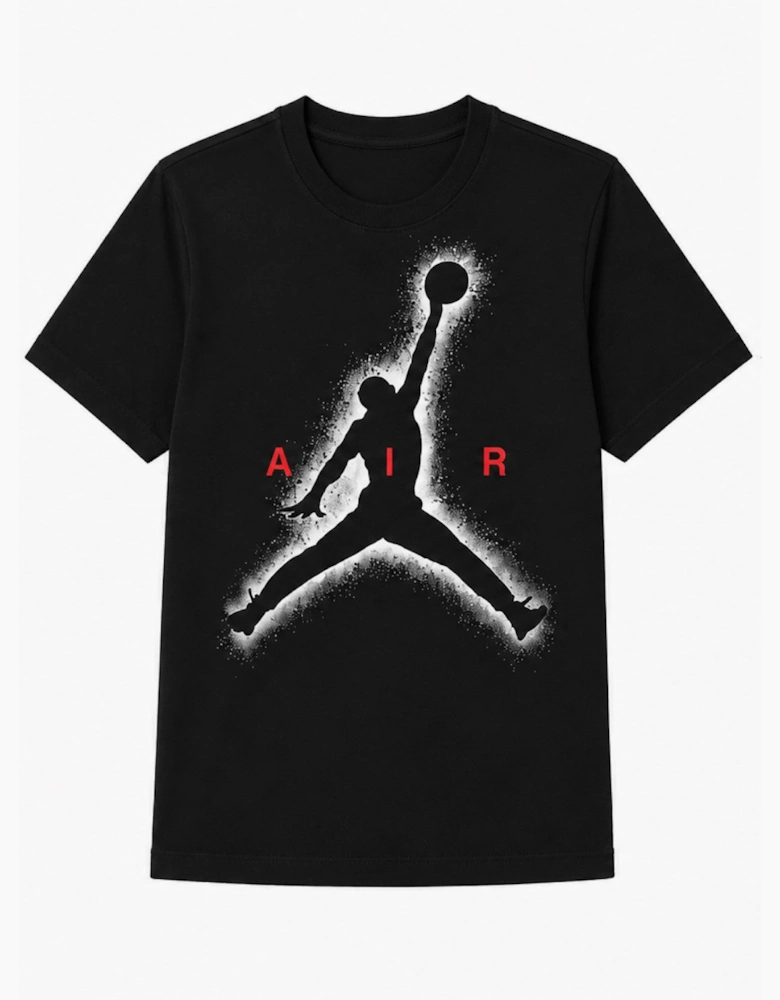 Nike Air Jordan Mens Large Jumpman Logo T-Shirt in Black