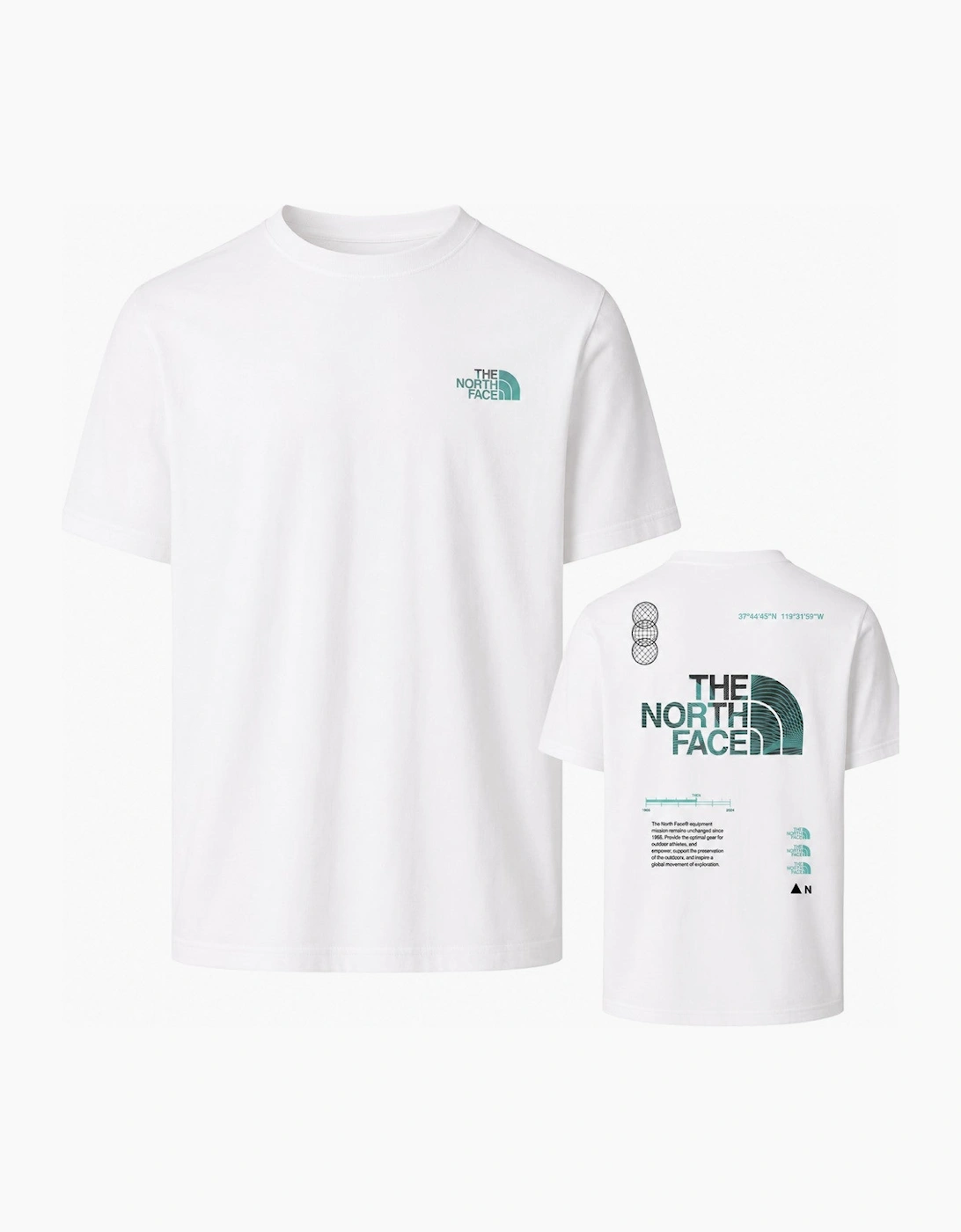 The North Face Mens Graphic Relaxed SS in White