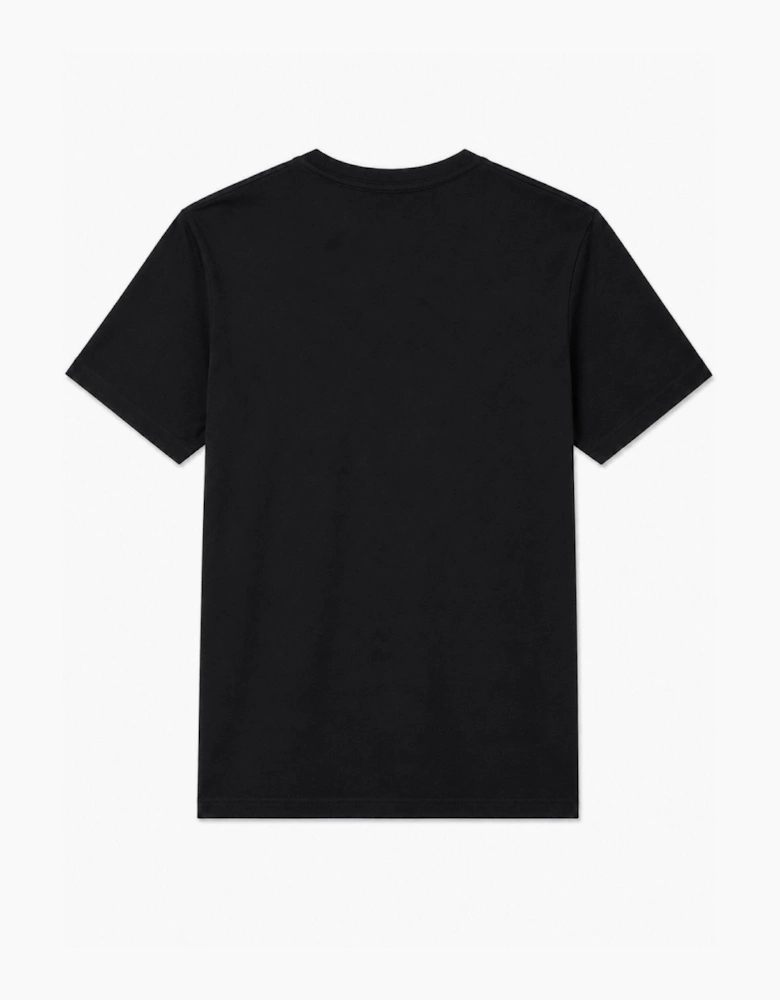 Nike Mens Embroidered Logo Swoosh T Shirt in Black