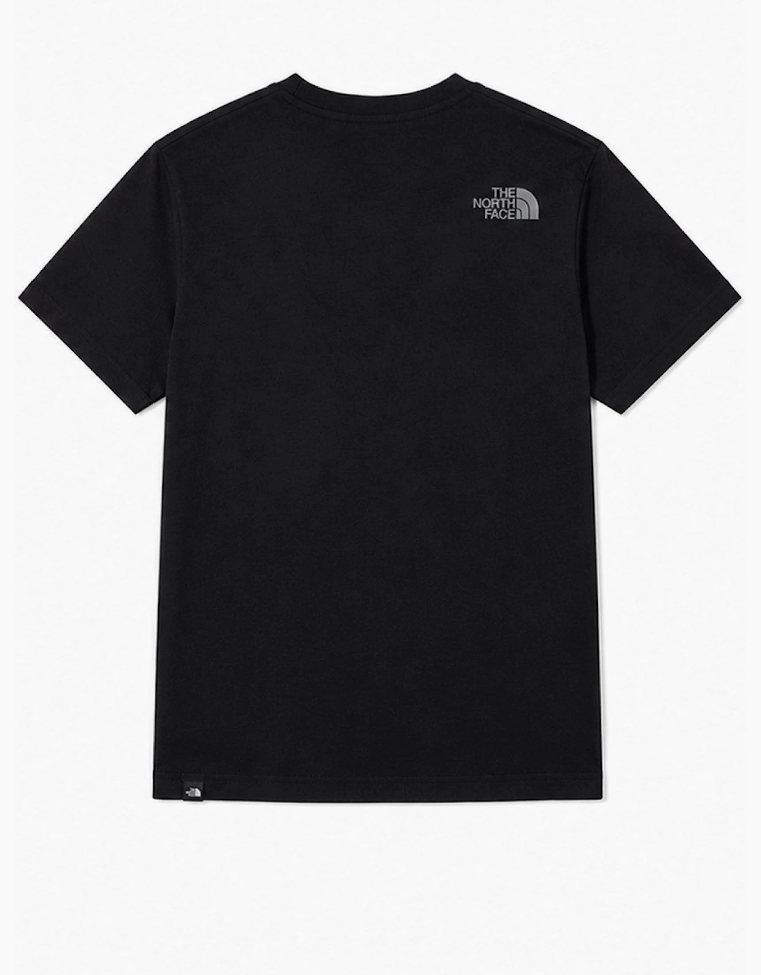 The North Face Mens Tee Reflective Grey Logo T-Shirt in Black