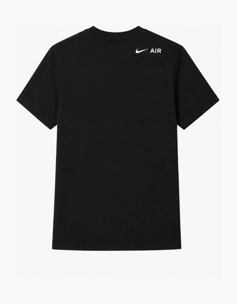 Nike Air Mens Sportswear Multi Swoosh Logo T Shirt in Black