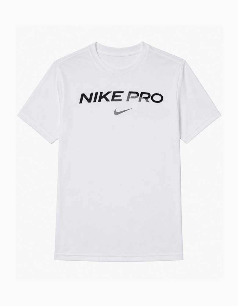 Nike Pro Mens Dri Fit Sportswear T Shirt in White