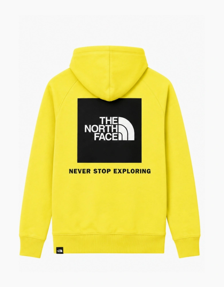 The North Face Raglan Red Box Hoodie in Yellow