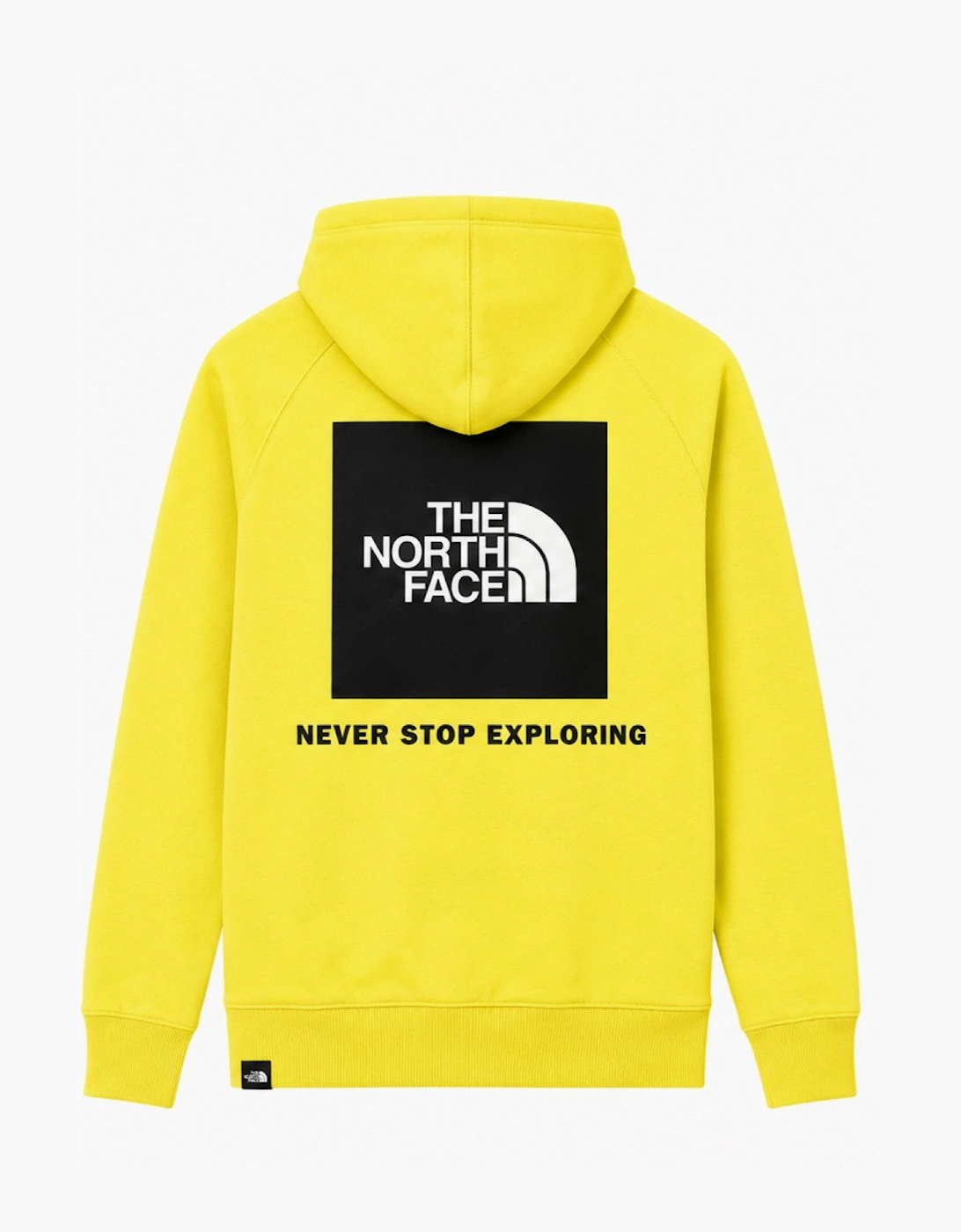 The North Face Raglan Red Box Hoodie in Yellow